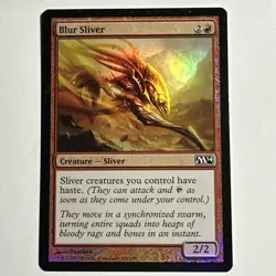 Blur Sliver 129/249 FOIL Card Core Set 2014 Magic the Gathering MTG - Image 1