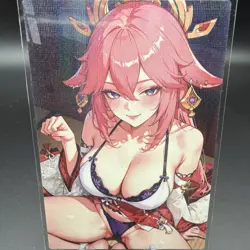 Yae Miko Genshin Impact Anime Waifu Card Doujin ACG Goddess - Image 2