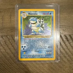 Pokemon TCG Blastoise Holo Rare Card Base Set 2/102 WOTC - Image 1