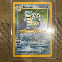 Pokemon TCG Blastoise Holo Rare Card Base Set 2/102 WOTC - Image 2