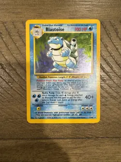 Pokemon TCG Blastoise Holo Rare Card Base Set 2/102 WOTC - Image 4