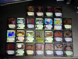Score Dragon Ball Z TCG Lot All Foil 25 Cards Damaged - Image 1