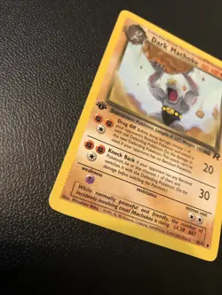 Dark Machoke 40/82 Team Rocket 1st First Edition Pokemon Card In NM Condition - Image 2