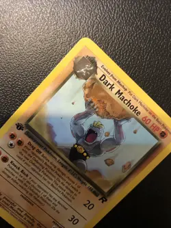 Dark Machoke 40/82 Team Rocket 1st First Edition Pokemon Card In NM Condition - Image 5