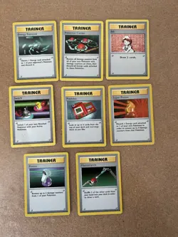 Shadowless Trainers Pokemon Card Lot Vintage WOTC - Image 1