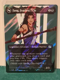 Fang, Fearless l'Cie (Borderless) (Surge Foil) -Foil Near Mint MTG - Image 1