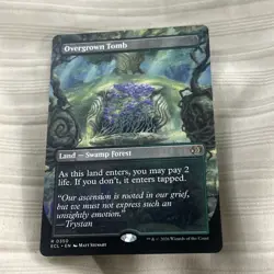 Overgrown Tomb (Borderless) Lorwyn Eclipsed Regular NM MTG Magic The Gathering - Image 1