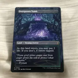 Overgrown Tomb (Borderless) Lorwyn Eclipsed Regular NM MTG Magic The Gathering - Image 3