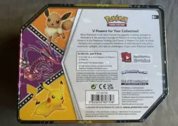 Pokemon TCG V Powers Eevee Tin - Factory Sealed - Image 2