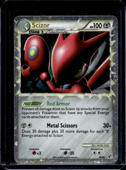 2010 Pokemon HeartGold & SoulSilver Undaunted Scizor Holo #84/90 - Image 1