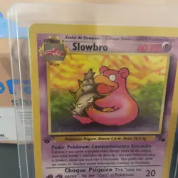Pokemon Card Slowbro 43/62 Fossil 1st Edition Portuguese SP - Image 2