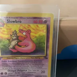 Pokemon Card Slowbro 43/62 Fossil 1st Edition Portuguese SP - Image 3