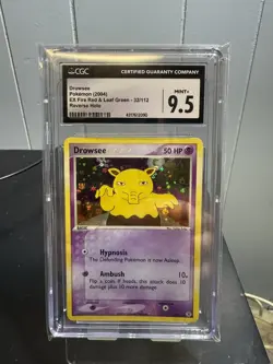 CGC 9.5 MINT+ Drowzee EX Fire Red & Leaf Green 32/112 Reverse Holo Pokemon Card - Image 1