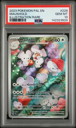 2023 POKEMON PAL EN-PALDEA EVOLVED ILLUSTRATION RARE #226 MAUSHOLD PSA 10 - Image 1