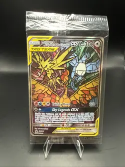 Pokemon Moltres Zapdos Articuno GX Tag Team SM210 Black Star Promo - Sealed - Image 1