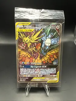 Pokemon Moltres Zapdos Articuno GX Tag Team SM210 Black Star Promo - Sealed - Image 2