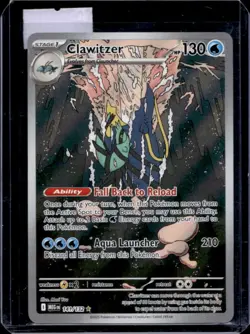 2025 Pokemon Mega Evolution Clawitzer Illustration Rare #141/132 - Image 1
