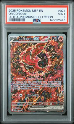 2025 POKEMON MEP ULTRA-PREMIUM COLLECTION PROMO #024 ORICORIO EX PSA 9 - Image 1