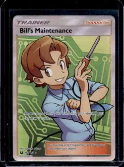 2018 Pokemon Sun & Moon Celestial Storm Bill's Maintenance Ultra Rare #162/168 - Image 1