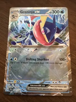 Pokemon Greninja ex 041/142 Sv07: Stellar Crown Double Rare Holo - Image 1