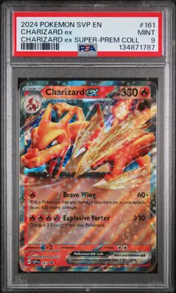 1787 Charizard ex 2024 Pokemon Scarlet Violet Super Premium Promo #161 PSA 9 - Image 1