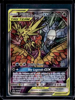 2016-19 Pokemon SM Black Star Promos Moltres & Zapdos Articuno Tag Team #SM210 - Image 1