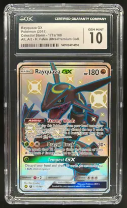 2018 Pokemon Celestial Storm Rayquaza Promos GX Alternate Art #177a/168 CGC 10 - Image 1