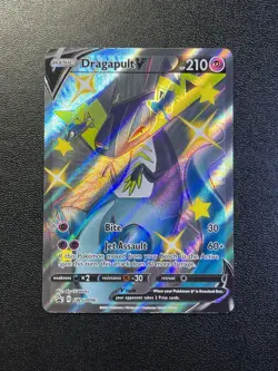 2021 Pokemon Black Star Promo Dragapult V SWSH096 MP - Image 1
