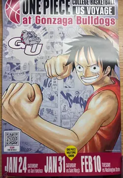 One Piece Gonzaga CCG Monkey D.Luffy Promo Holo Card & Poster College Basketball - Image 3