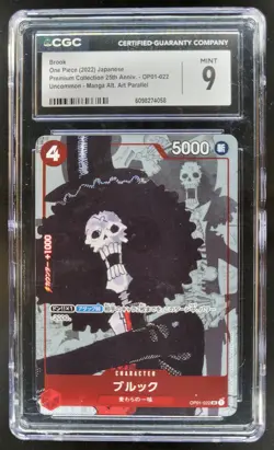 2022 One Piece Romance Dawn JP Brook #OP01-022 MANGA ALT ART CGC 9 A PT - Image 1
