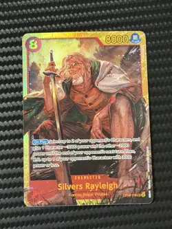 Silvers Rayleigh OP08-118 Two Legends One Piece - English Near Mint SEC Foil - Image 1