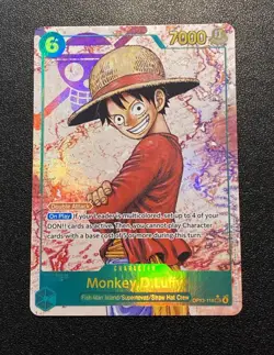 Monkey D. Luffy OP13-118 SEC Alt Art One Piece Carrying On His Will English Foil - Image 1