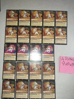 Disney Lorcana Dalmatian Puppy 22 Card Lot Includes 8 Cold Foils & 14 Non Foils - Image 1