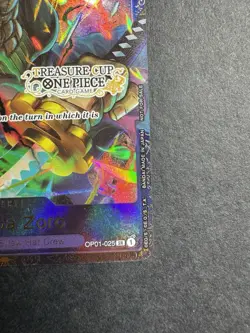 2023 ONE PIECE PROMO TREASURE CUP CHAMPIONSHIP TOP 8 OP01-025 RORONOA ZORO CARD - Image 3