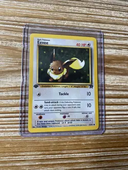 Eevee 55/82 1st Edition Team Rocket Non-Holo Pokemon Card WOTC NM-Mint - Image 1