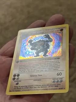 Machamp 8/102 1st Edition Shadowless Lightly Played WOTC Base Set Pokemon Card - Image 3