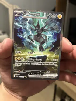 Pokemon Black Bolt Zekrom EX TCG Card 166/86 - Image 3