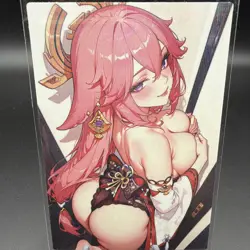 Yae Miko Genshin Impact Anime Waifu Card Doujin ACG Goddess - Image 1