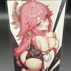 Yae Miko Genshin Impact Anime Waifu Card Doujin ACG Goddess - Image 2
