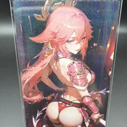 Yae Miko Genshin Impact Anime Waifu Card Doujin ACG Goddess - Image 1
