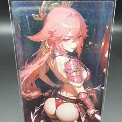 Yae Miko Genshin Impact Anime Waifu Card Doujin ACG Goddess - Image 2