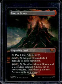 2023 Magic: MTG Lord of Rings Tales Middle-Earth Mount Doom Foil #343 - Image 1