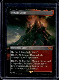 2023 Magic: MTG Lord of Rings Tales Middle-Earth Mount Doom Foil #343 - Image 1