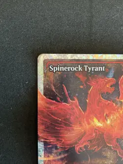 2025 MTG Lorwyn Eclipsed Spinerock Tyrant mythic fracture foil showcase 399 0399 - Image 2