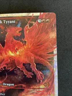 2025 MTG Lorwyn Eclipsed Spinerock Tyrant mythic fracture foil showcase 399 0399 - Image 3