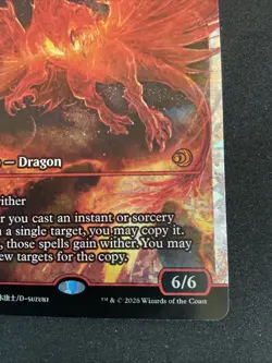 2025 MTG Lorwyn Eclipsed Spinerock Tyrant mythic fracture foil showcase 399 0399 - Image 4