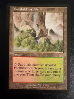 🏔MTG Wooded Foothills Onslaught LP Fetch Land Modern Legacy Magic the Gathering - Image 1