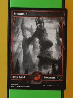 Mountain (Extended Art) 274/277 — VOW — Magic MTG - Image 1