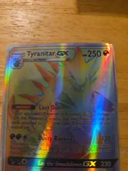Tyranitar GX (Secret) 223/214 Sm-Lost Thunder Holo Pokemon #5 - Image 2