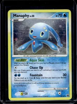 2008 Pokemon Diamond & Pearl Majestic Dawn Manaphy Holo Rare #8/100 - Image 1